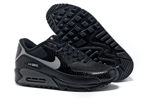 Nike Air Max 90 Hyperfuse Men Black Gray Running Shoes Korea